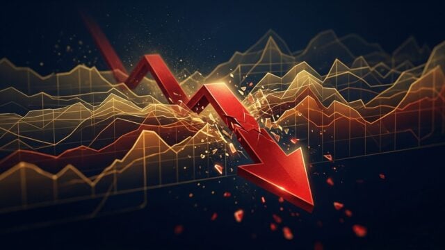 Market analysis illustration — bearish 4
