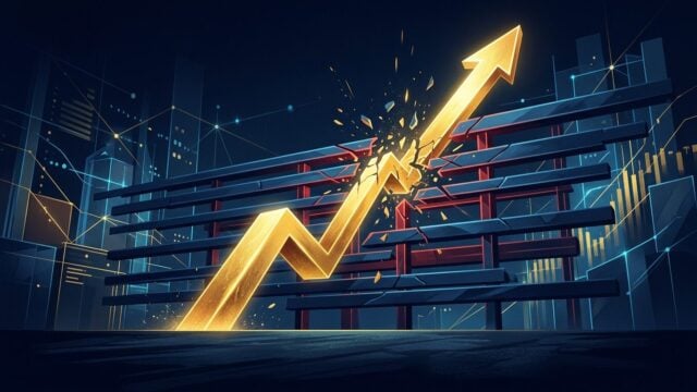 Market analysis illustration — bullish 2