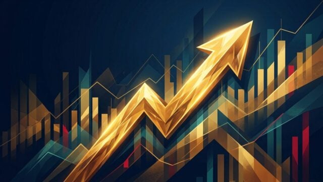 Market analysis illustration — bullish 4