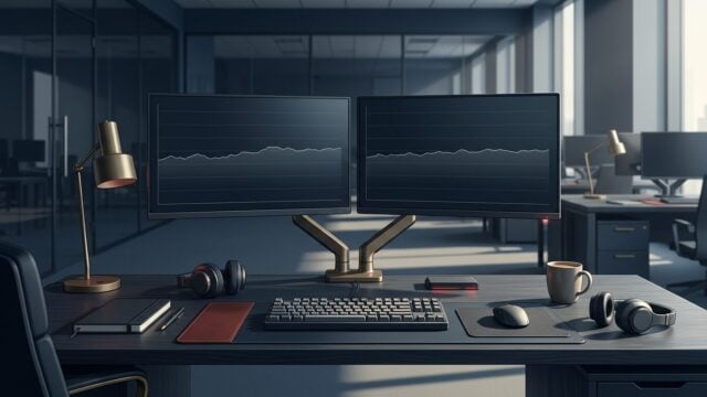 Market analysis illustration — neutral 5