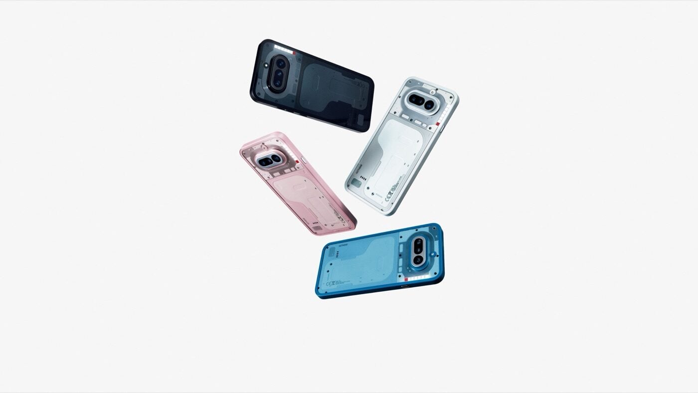 Nothing Phone 4b empat pilihan warna hitam putih pink biru