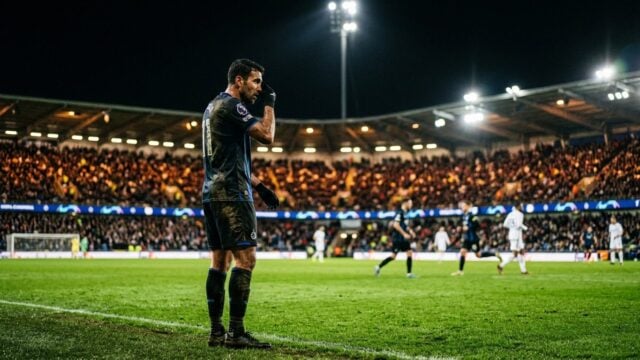 Oscar Gloukh saat berlaga membela Ajax di stadion