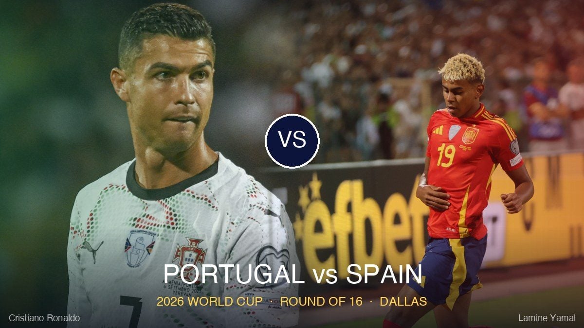 Prediksi skor Portugal vs Spanyol 16 besar Piala Dunia 2026 — duel Cristiano Ronaldo vs Lamine Yamal
