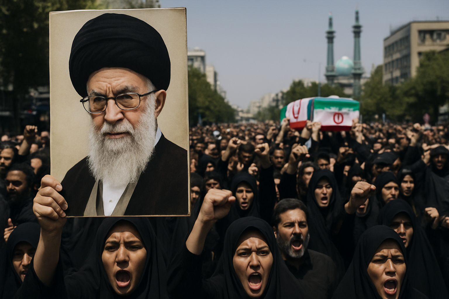 Prosesi Pemakaman Ali Khamenei, Warga Teheran Tuntut Pembalasan