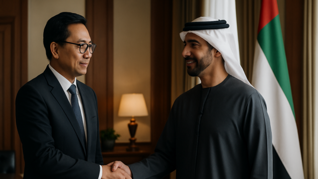 Pertemuan delegasi Indonesia dan Ras Al Khaimah untuk membahas investasi