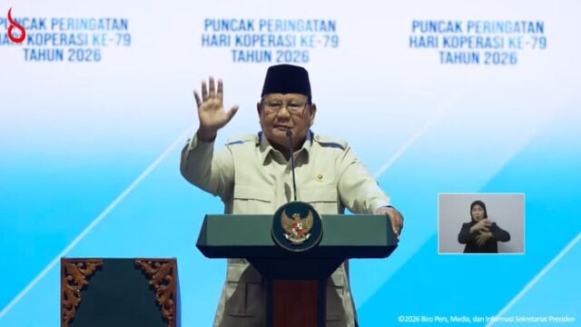 Di Peringatan Hari Koperasi, Prabowo