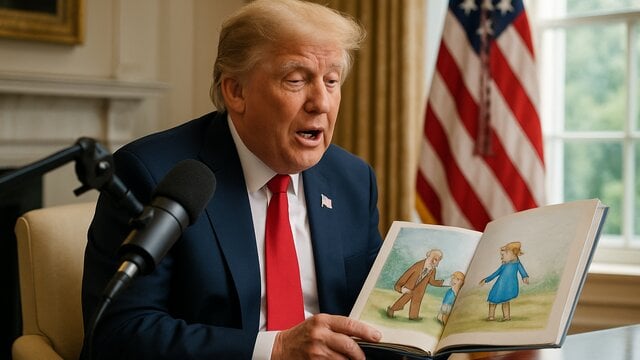 Trump Bercanda di Podcast Usha Vance untuk Anak-anak