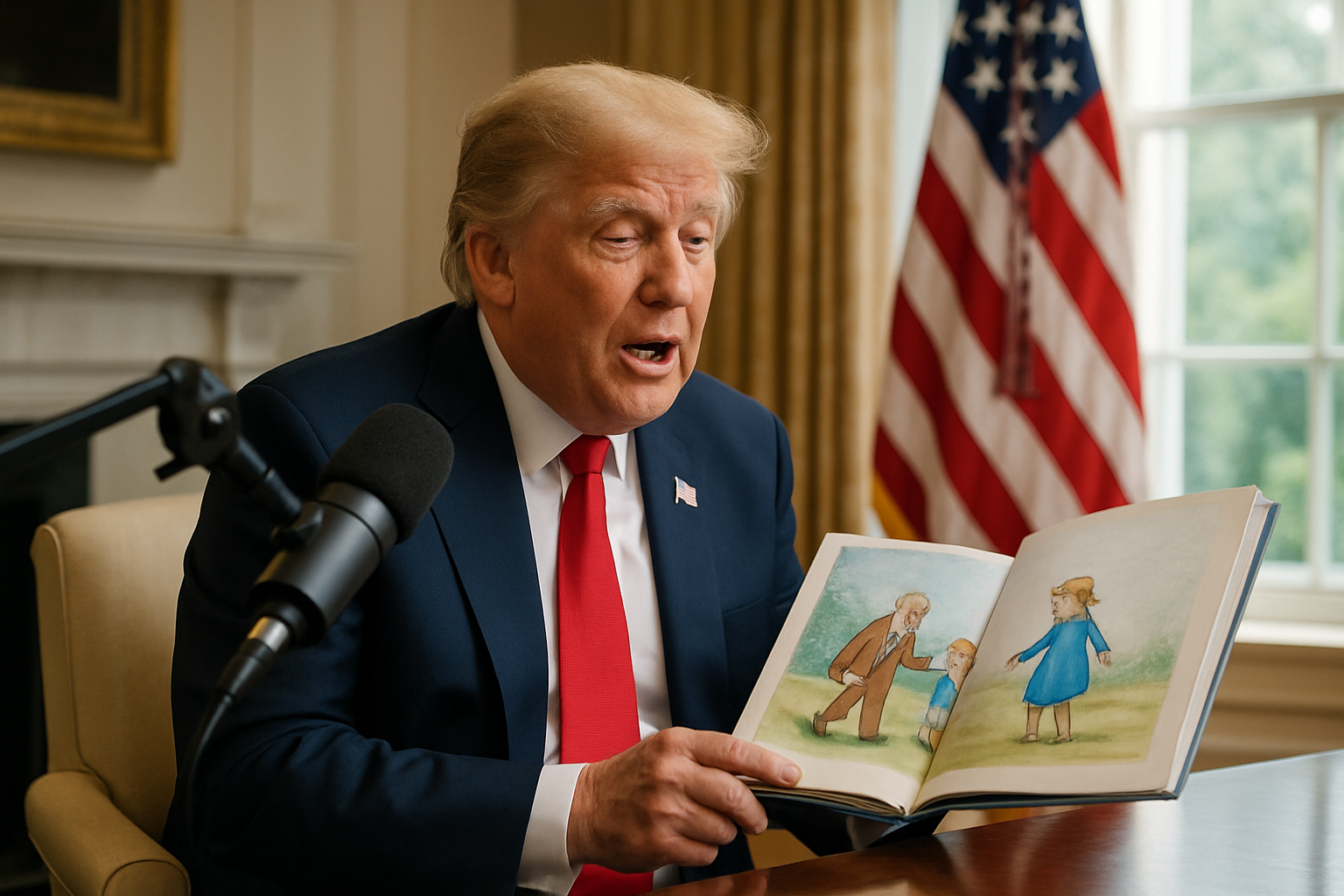 Trump Bercanda di Podcast Usha Vance untuk Anak-anak