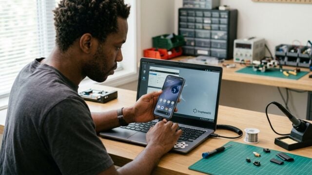Ubah Pixel 9 Jadi Laptop dengan Proyek GrapheneOS Lapdock DIY