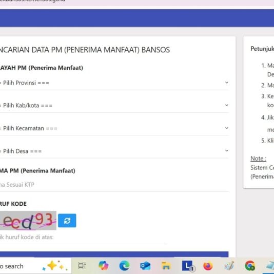 Cara Mengetahui Desil di Cekbansos Kemensos dari NIK