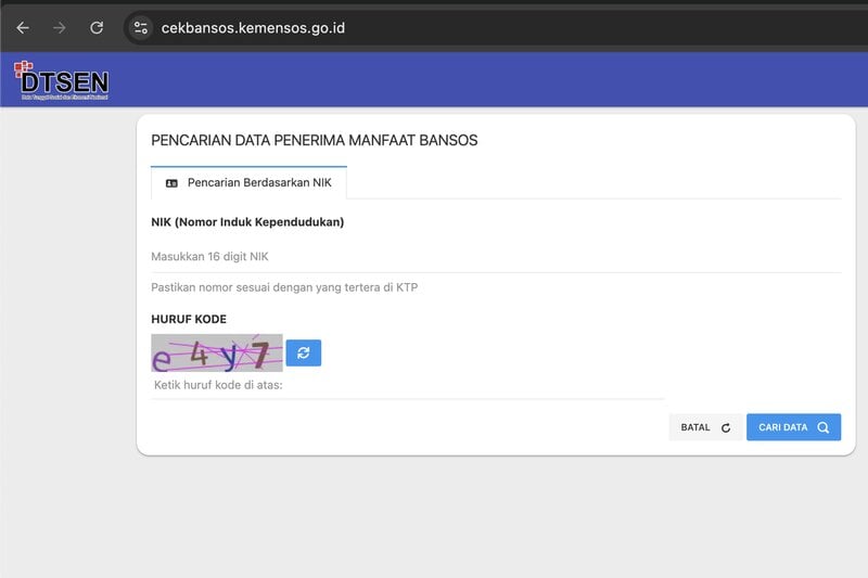 Cara Cek Desil Kemensos Pakai NIK KTP di Situs Resmi