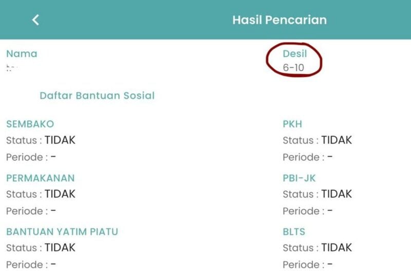 Cara Cek Desil Kartu Keluarga Lewat HP, Pakai NIK KTP