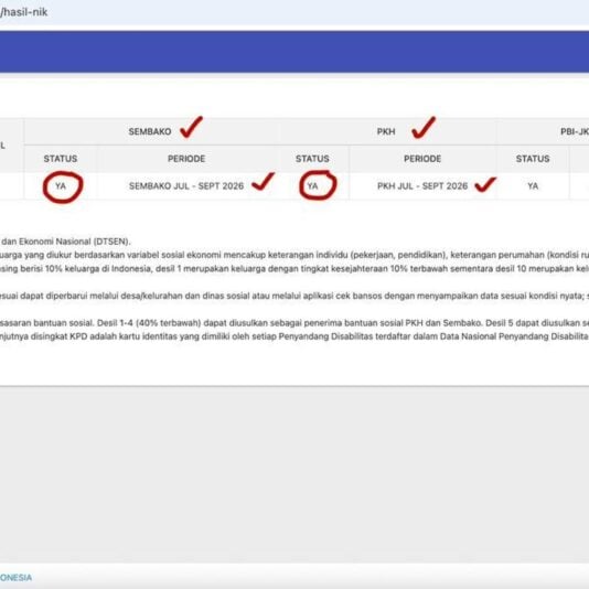 Cara Cek Bansos BPNT 2026 Lewat HP, Cukup NIK KTP