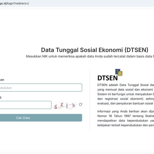 Cara Cek Desil Online di DTSEN Pakai NIK Tanpa Login