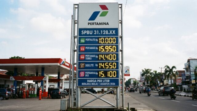 harga pertamax turun rp15950 per liter 1 agustus 2026
