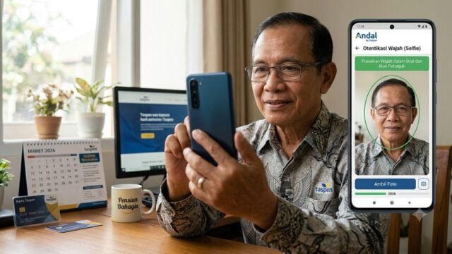 cara autentikasi pensiun taspen 2026 selfie aplikasi andal by taspen