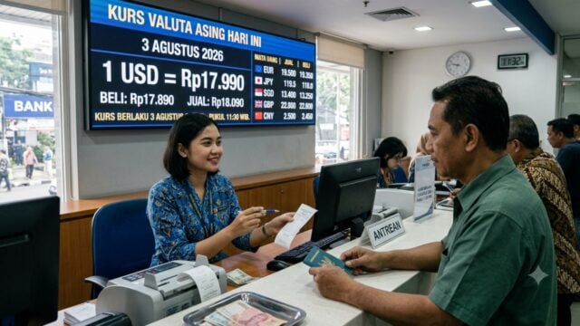 Kurs Rupiah Hari Ini 3 Agustus 2026