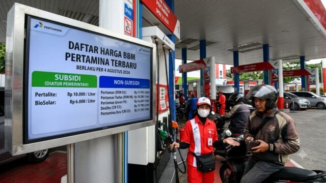 Tampilan daftar harga BBM Pertamina terbaru per 4 Agustus 2026 yang mencakup jenis non-subsidi dan subsidi