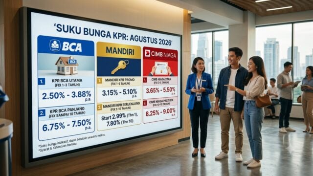 suku bunga kpr agustus 2026 bca mandiri cimb