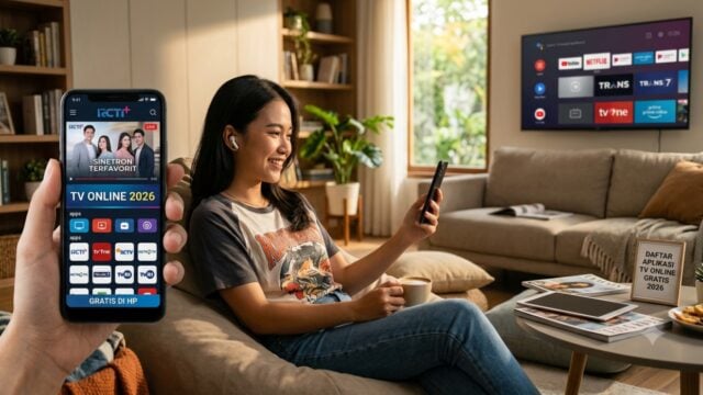 daftar aplikasi tv online 2026 nonton tv gratis di hp