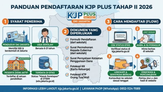 syarat dan cara daftar kjp plus tahap ii 2026 dki jakarta