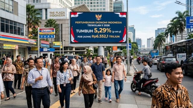 Pertumbuhan Ekonomi Indonesia Triwulan II 2026 Tumbuh 5,29%, PDB Rp6.55