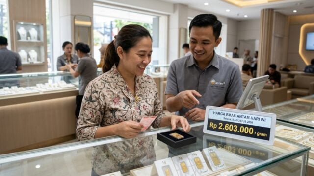 harga emas antam hari ini 5 agustus 2026 rp2.603.000 per gram