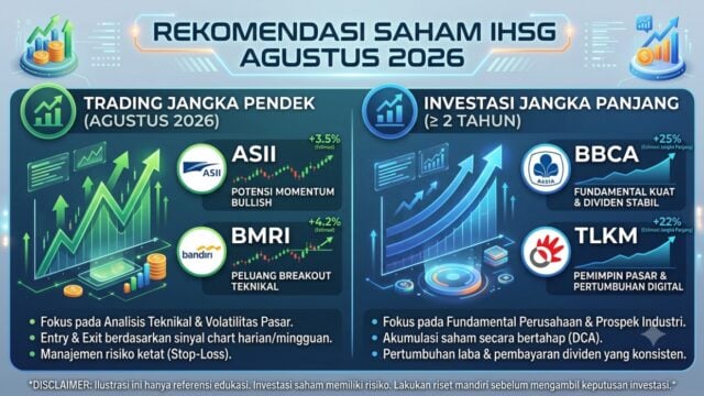 daftar 7 saham terbaik agustus 2026 ihsg rekomendasi