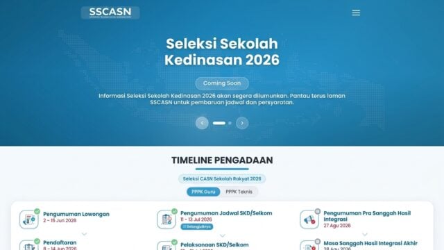 Link Pengumuman PPPK Guru dan Tendik Sekolah Rakyat 2026