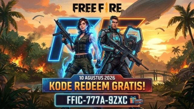 Update Kode Redeem FF Terbaru Hari Ini 10 Agustus 2026: Klaim Skin & Diamond Gratis