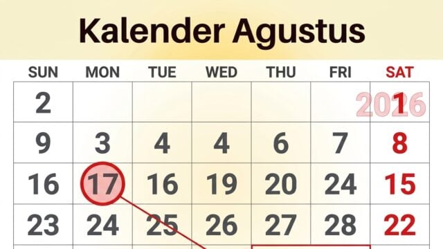 Kalender Libur Agustus 2026