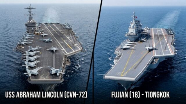 Adu Spesifikasi: USS Abraham Lincoln CVN-72 vs Kapal Induk China Fujian CV-18