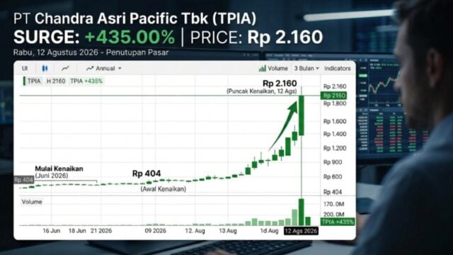 Saham TPIA Melonjak 4,35% ke Rp2.160, Diburu Investor Usai Sentimen Positif