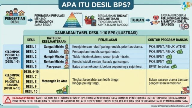 Cek Desil BPS Maksudnya Apa? Ini Cara Lihat Status Kesejahteraan di DTSEN 2026