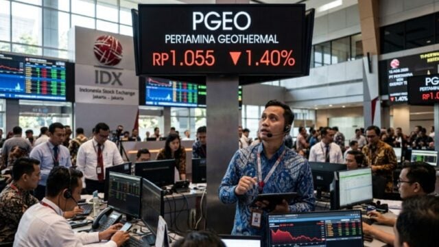 Saham PGEO Turun 1,40% ke Rp1.055, 13 Agustus 2026