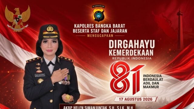 Kapolres Bangka Barat Sampaikan Pesan Kemerdekaan