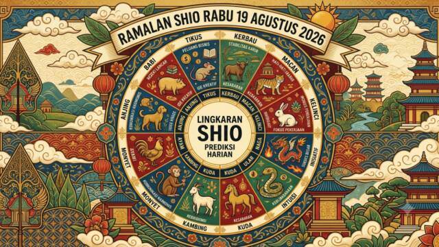 Ramalan Shio Hari Ini Rabu 19 Agustus 2026