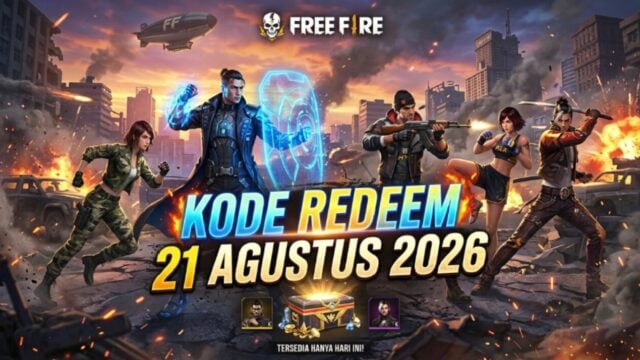 Update Kode Redeem FF Hari Ini Jum'at 21 Agustus 2026
