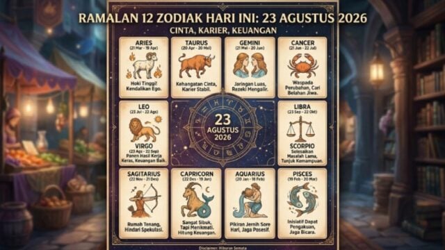 Zodiak Hari Ini 23 Agustus 2026