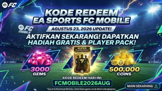 Update Kode Redeem FC Mobile 23 Agustus 2026: Klaim Gems, Coins & Player Gratis