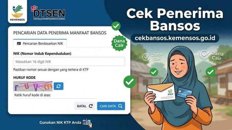 Cara Cek Bansos PKH 2026 Lewat HP di Cekbansos Kemensos