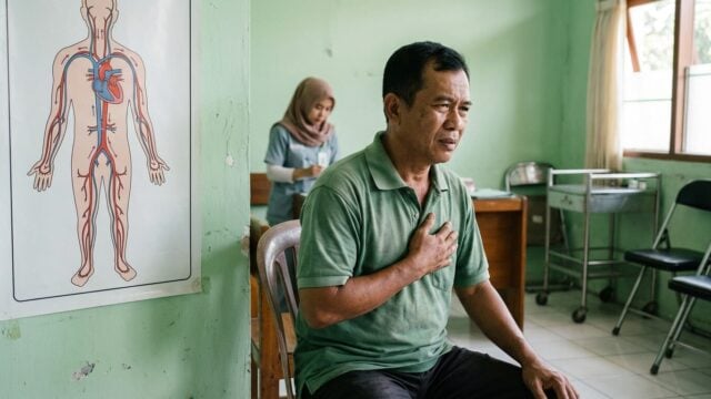 Ilustrasi kolesterol tinggi pada pria usia 40 tahun