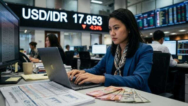 Kurs Dolar AS Melemah ke Rp17.853, 13 Agustus 2026
