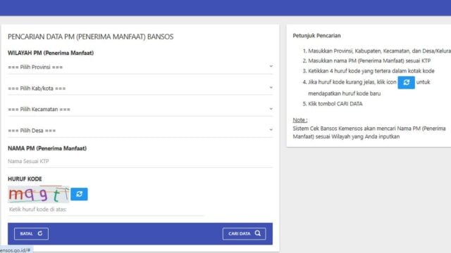 Cara Daftar PKH Anak Sekolah Online via Aplikasi Cek Bansos