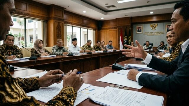 Audiensi perwakilan warga Pati dengan pimpinan DPR di Kompleks Parlemen Jakarta