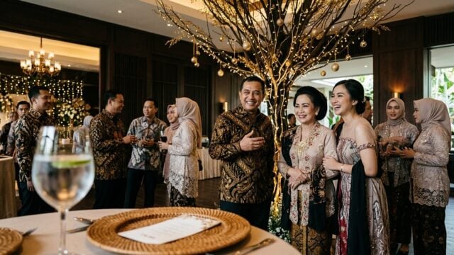 Ririn Dwi Ariyanti dan Jonathan Frizzy hadir di resepsi pernikahan