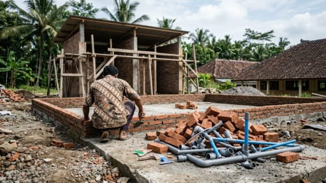 Pembangunan fasilitas sanitasi MCK di pondok pesantren Jawa Barat