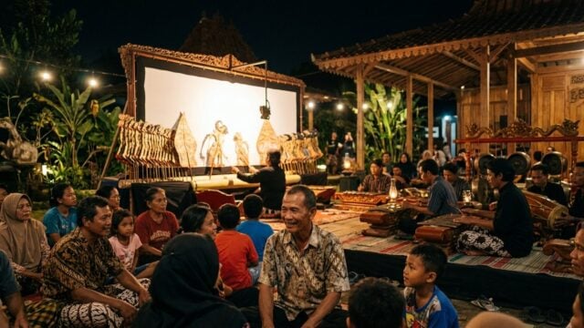 Pagelaran wayang kulit TWC di Lapangan Rakai Pikatan Yogyakarta