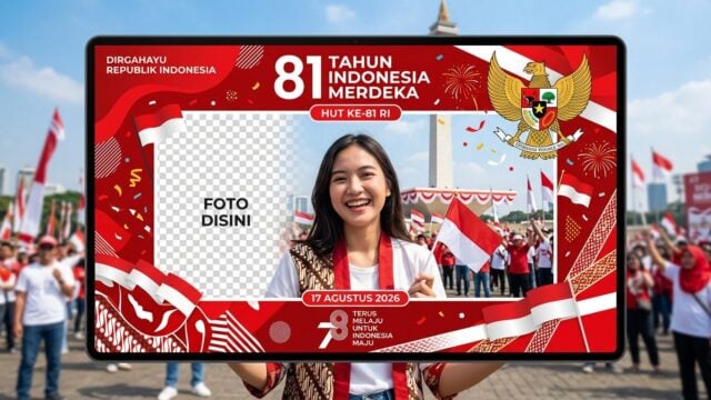Twibbon HUT ke-81 RI 17 Agustus 2026