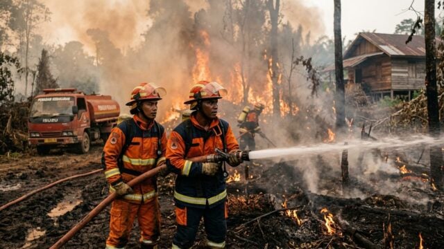 201 Karhutla Terjadi di Bangka Tengah, Ternyata Damkar Cuma Punya 1 Mobil Siap Pakai